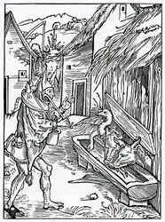 On them yt synne trustynge vpon the mercy of God, Illustration aus Alexander Barclays englischer Übersetzung von 